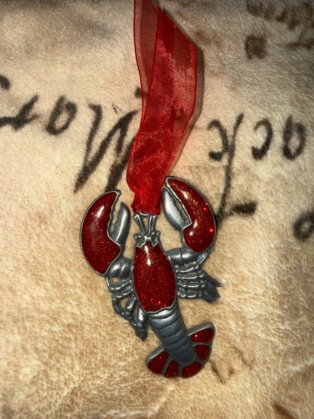 🖤VINTAGE 2008 GLORIA DUCHIN INC HOLIDAY LOBSTER ORANAMENT🖤